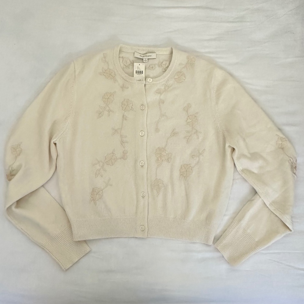NWT Favorite Daughter Ivory Cardigan